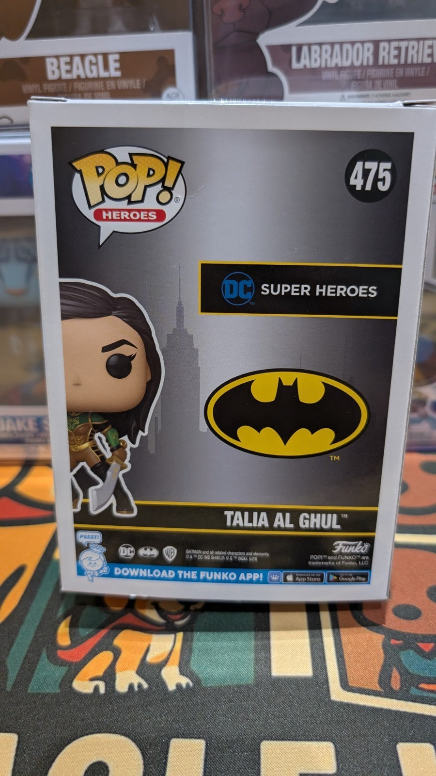 Marion Cotillard SIGNED Talia Al Ghul Funko Pop! 475 Batman Dark Knight ACOA