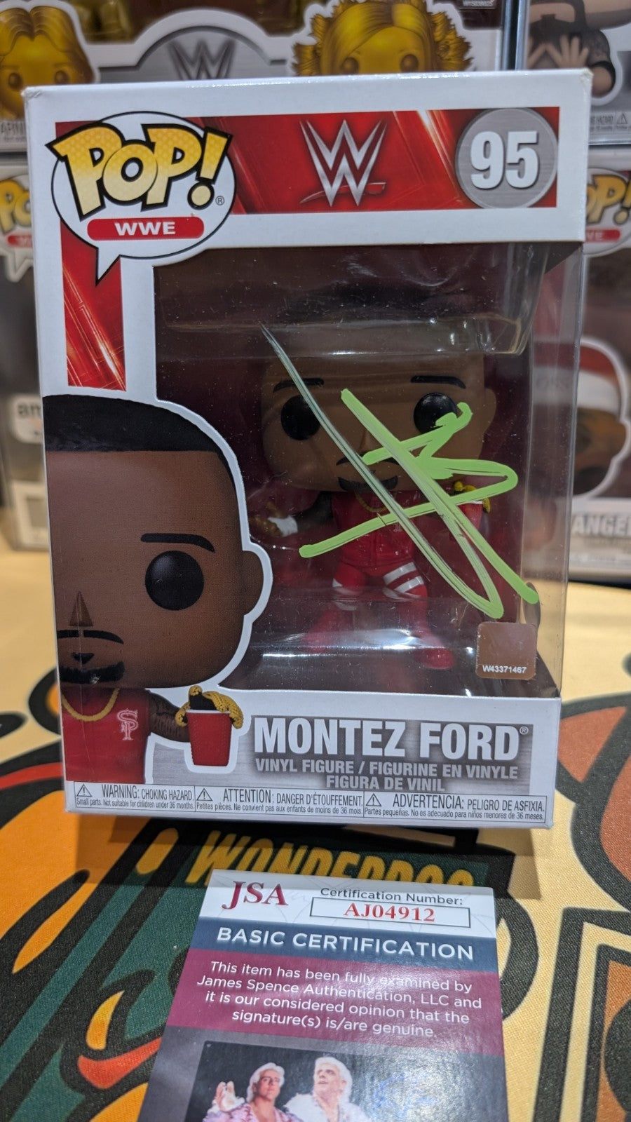 WWE Montez Ford Signed Street Profits Funko POP! Vinyl #95 Autograph JSA COA