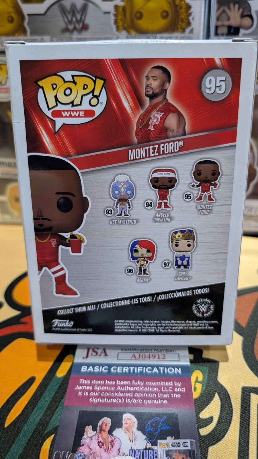 WWE Montez Ford Signed Street Profits Funko POP! Vinyl #95 Autograph JSA COA