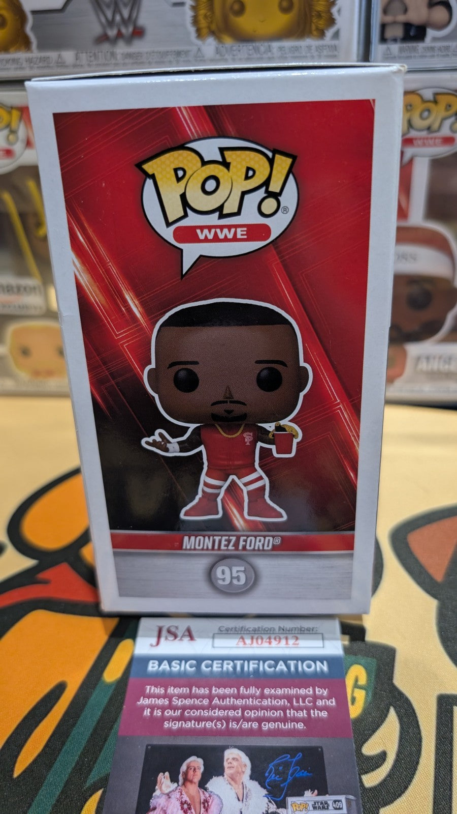 WWE Montez Ford Signed Street Profits Funko POP! Vinyl #95 Autograph JSA COA