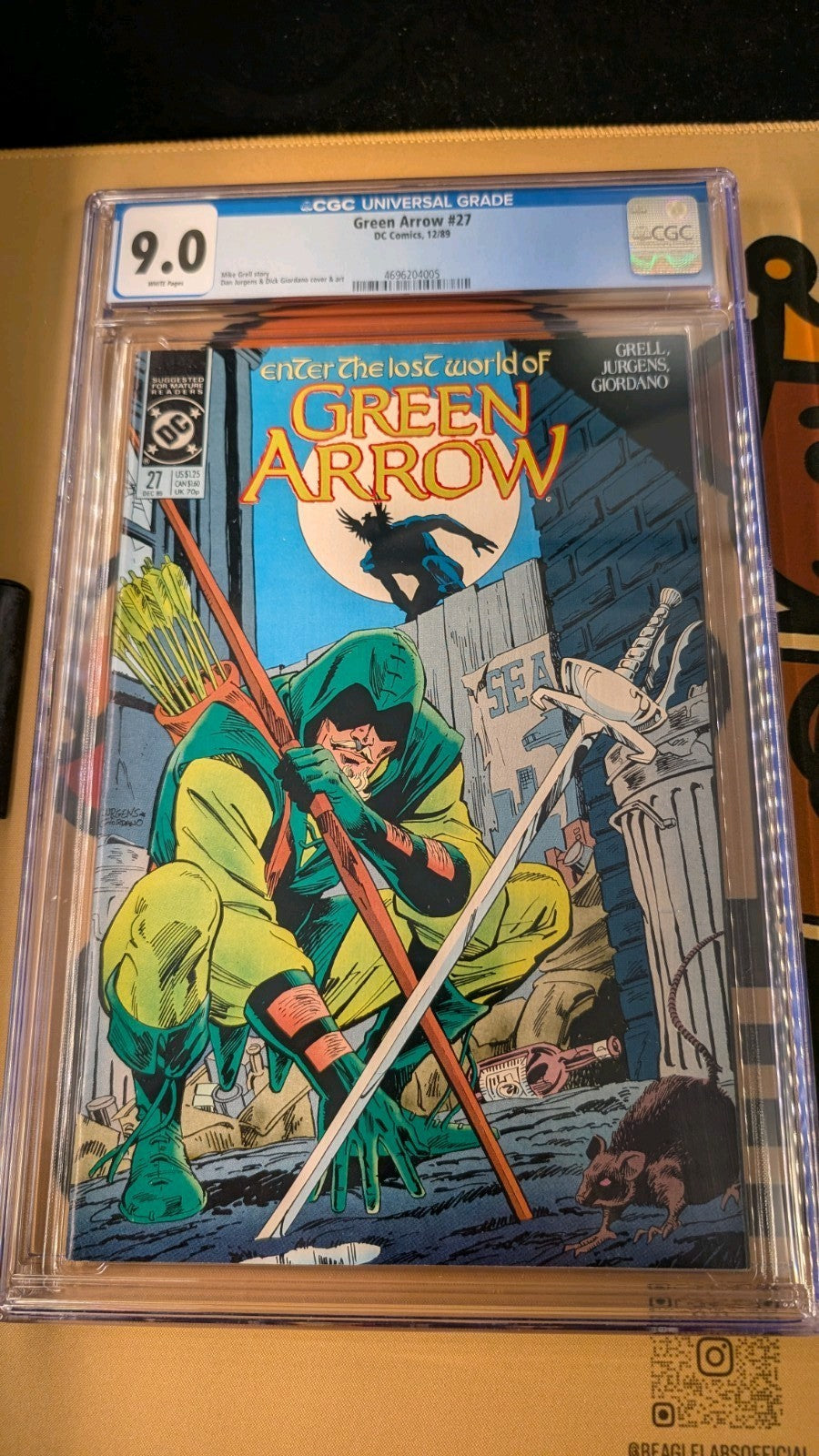 CGC GRADED 9.0 - DC COMICS GREEN ARROW DC 1989 #27