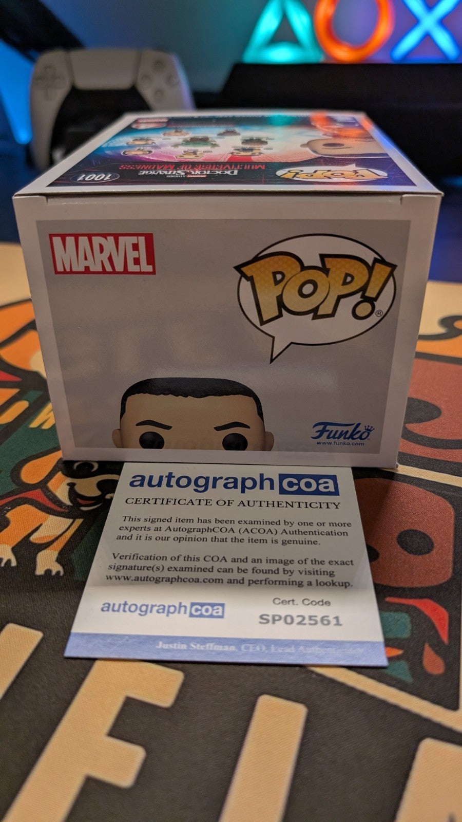 Benedict Wong Signed Funko Pop Wong 1001 Autograph ACOA Marvel Dr Doctor Strange