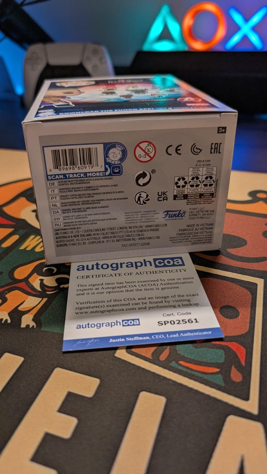Benedict Wong Signed Funko Pop Wong 1001 Autograph ACOA Marvel Dr Doctor Strange