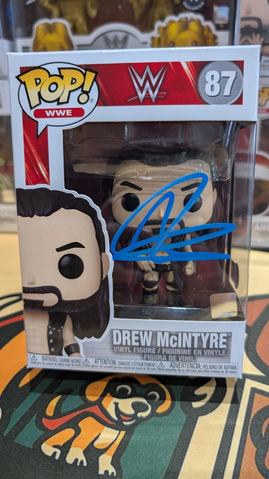 WWE Drew McIntyre 87 Signed Funko Pop! Beckett COA Autographed