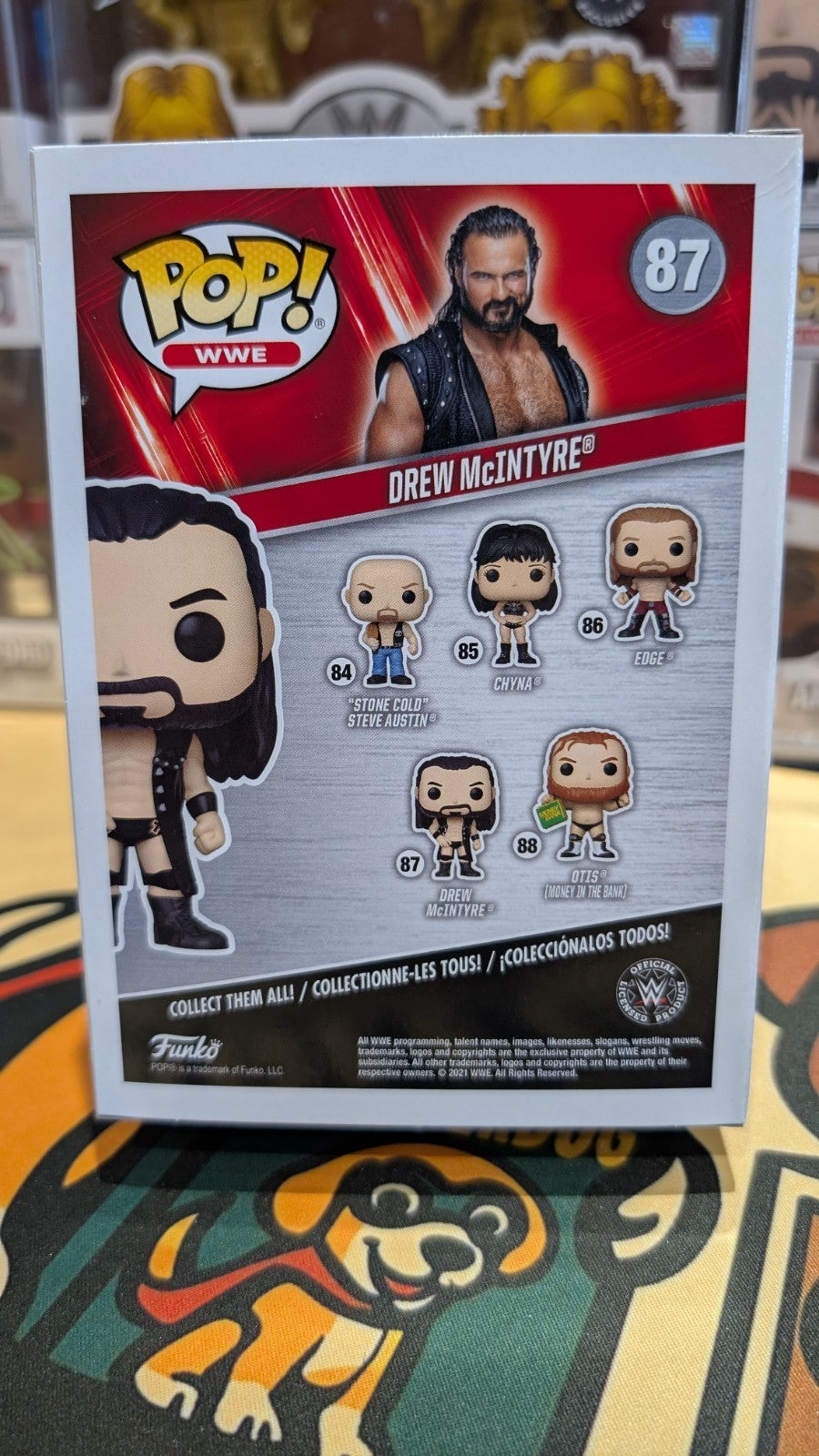 WWE Drew McIntyre 87 Signed Funko Pop! Beckett COA Autographed