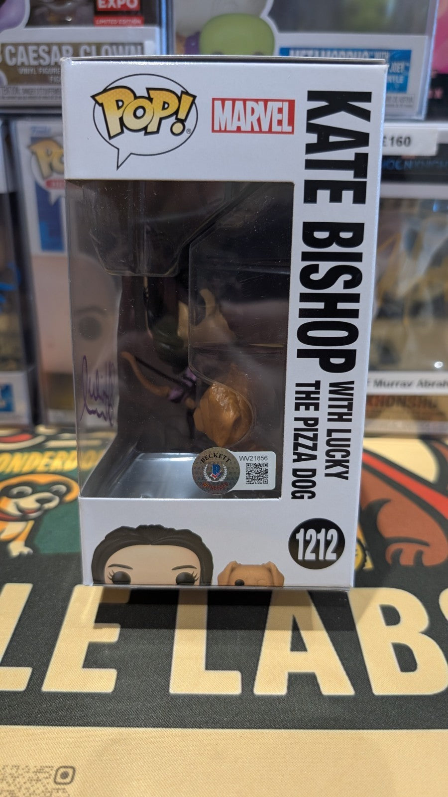 Funko POP! Kate Bishop #1212 Hailee Steinfeld Signed Autograph Beckett Witnessed
