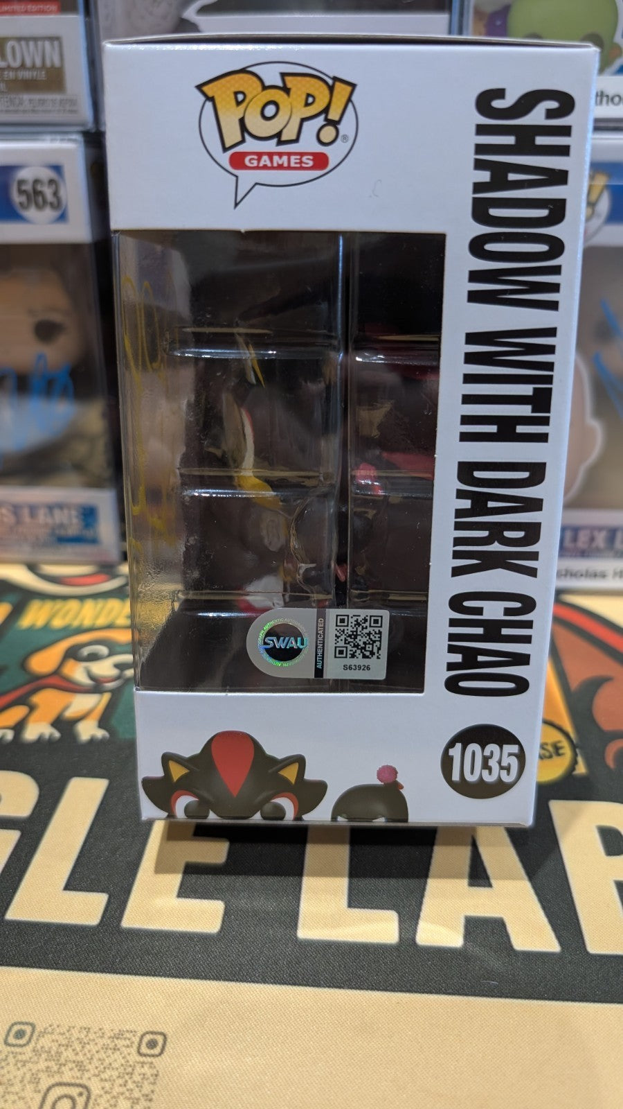Funko Pop Sonic the Hedgehog Shadow & Dark Chao 285 Signed David Humphrey SWAU