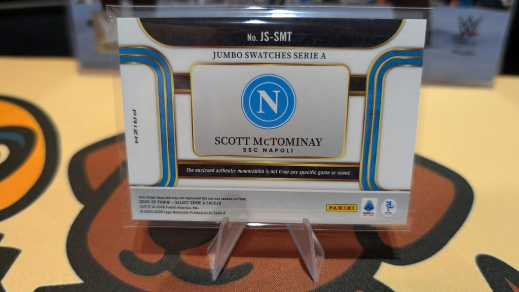 2025-26 Panini Select Serie A Jumbo Swatch Scott McTominay Napoli JS-MNT Relic