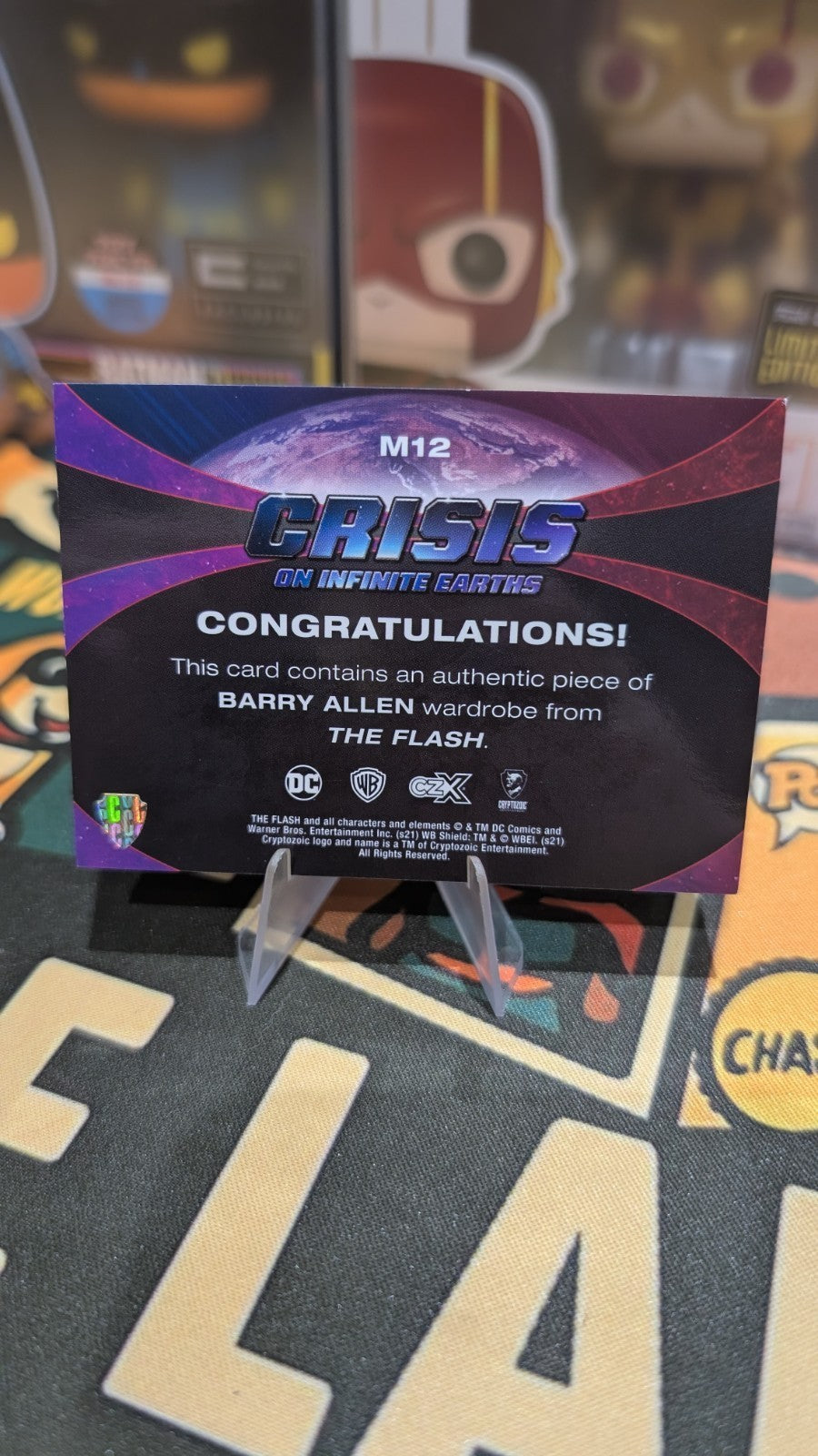 CZX Crisis on Infinite Earths Wardrobe M12 Grant Gustin as Barry Allen #222/299