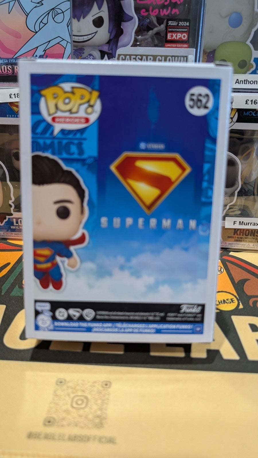 Funko Pop! DC Superman 562 Signed by James Gunn with Beckett COA