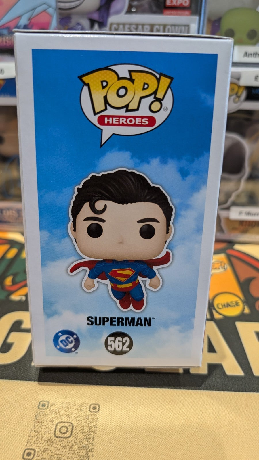 Funko Pop! DC Superman 562 Signed by James Gunn with Beckett COA