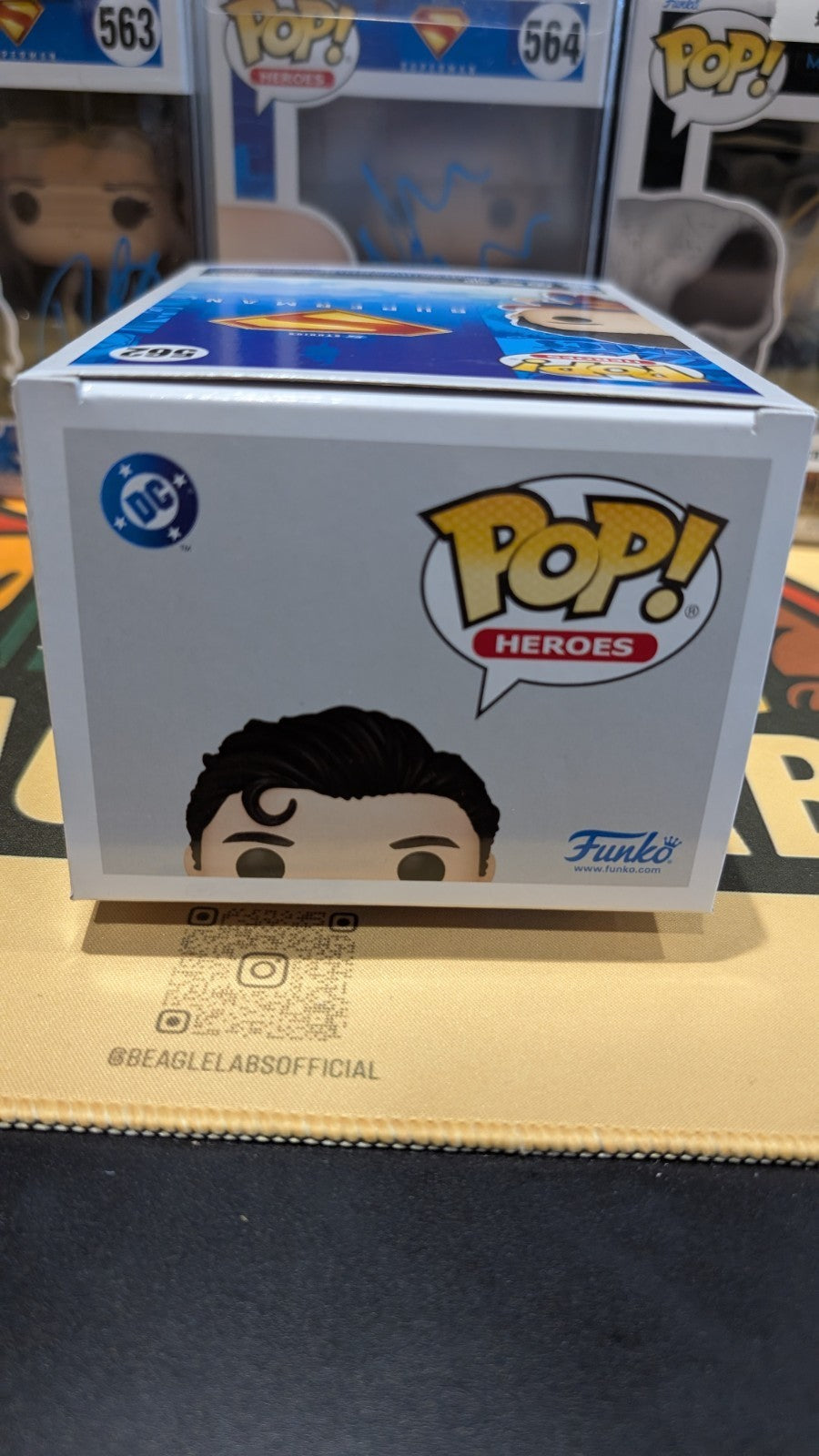 Funko Pop! DC Superman 562 Signed by James Gunn with Beckett COA