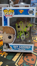 DC Superman Guy Gardner #585 Signed By Nathan Fillion Funko Pop Beckett SWAU COA