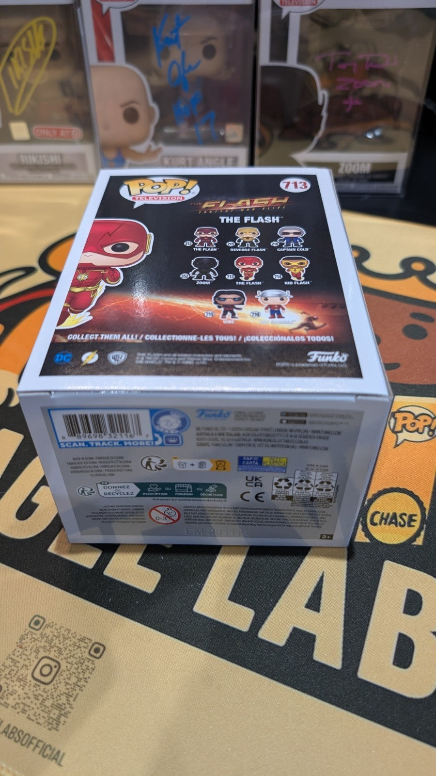 The Flash 713 Funko Pop Signed by Grant Gustin With JSA COA