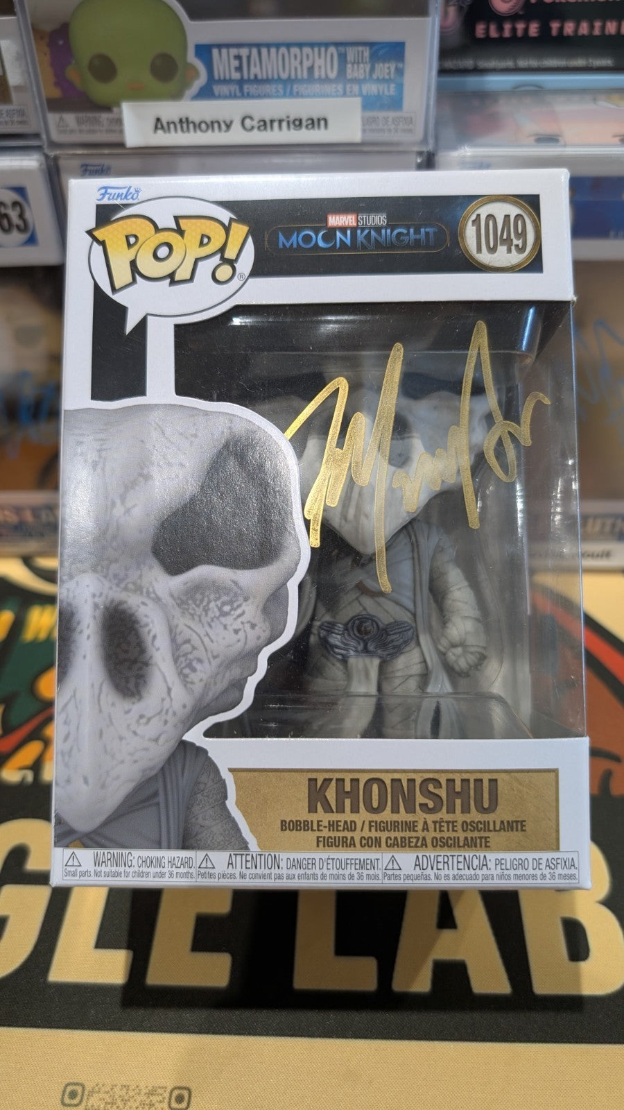 Signed Moon Knight Marvel Funko Pop Khonshu -  F Murray Abraham Autograph SWAU