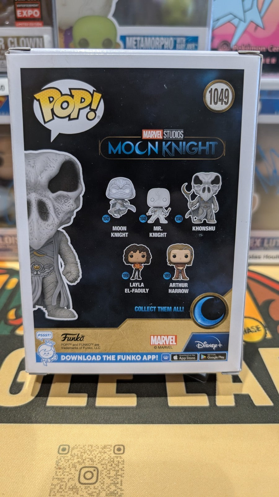 Signed Moon Knight Marvel Funko Pop Khonshu -  F Murray Abraham Autograph SWAU