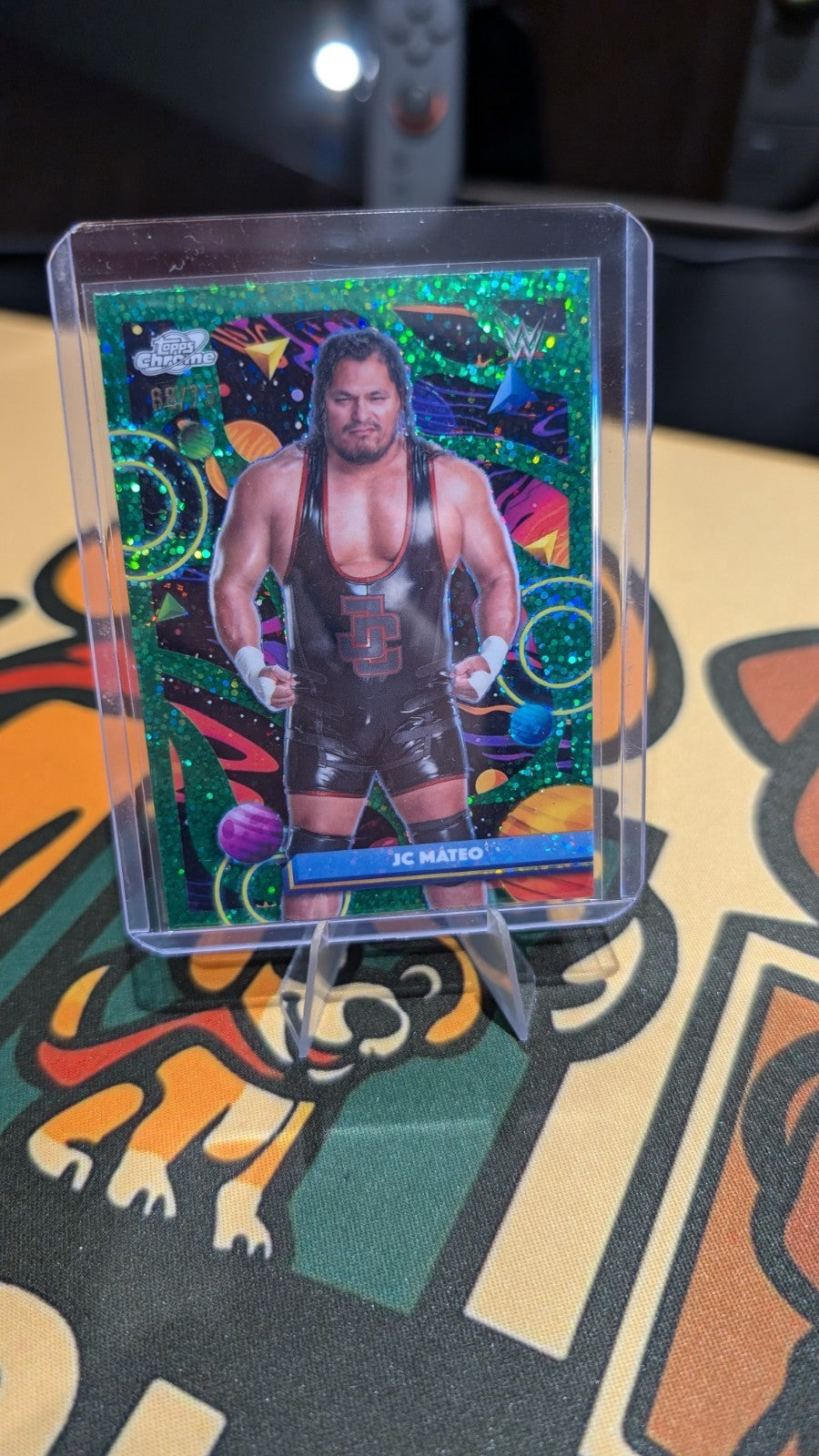WWE Topps Cosmic Chrome 2026 JC Mateo Green Space Dust /75 #189