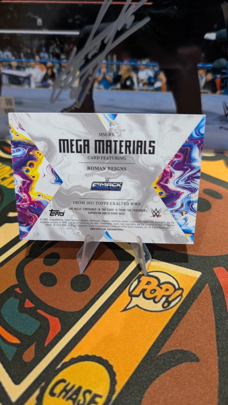 2025 Topps Exalted WWE Roman Reigns Mega Materials Relic MM-RR