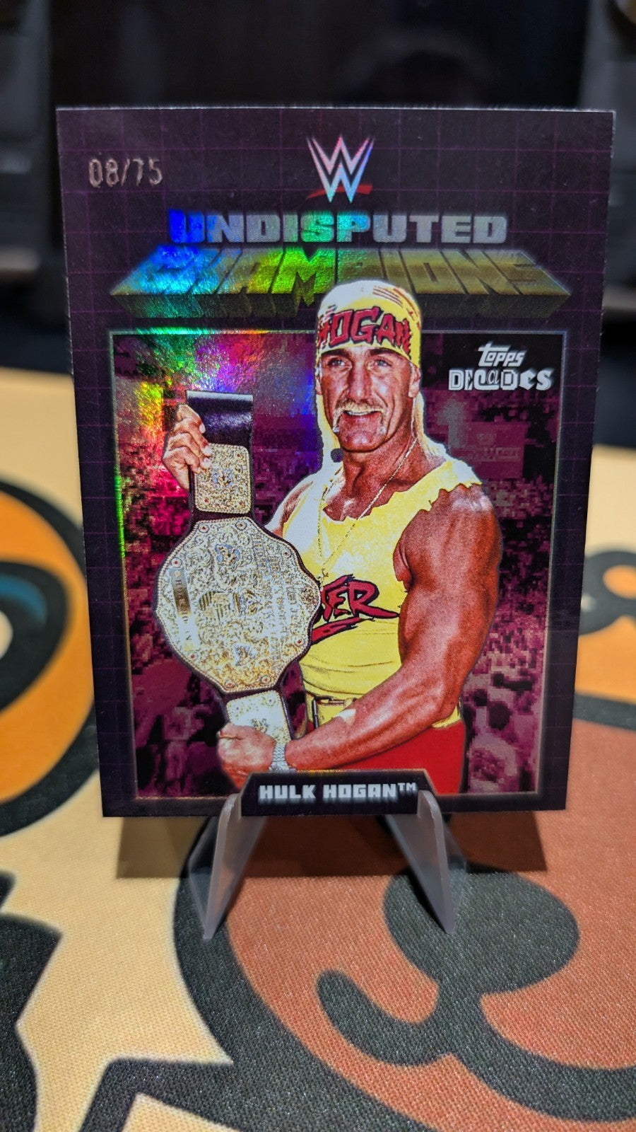 Topps Decades WWE Hulk Hogan Undisputed Champions /75 Numbered