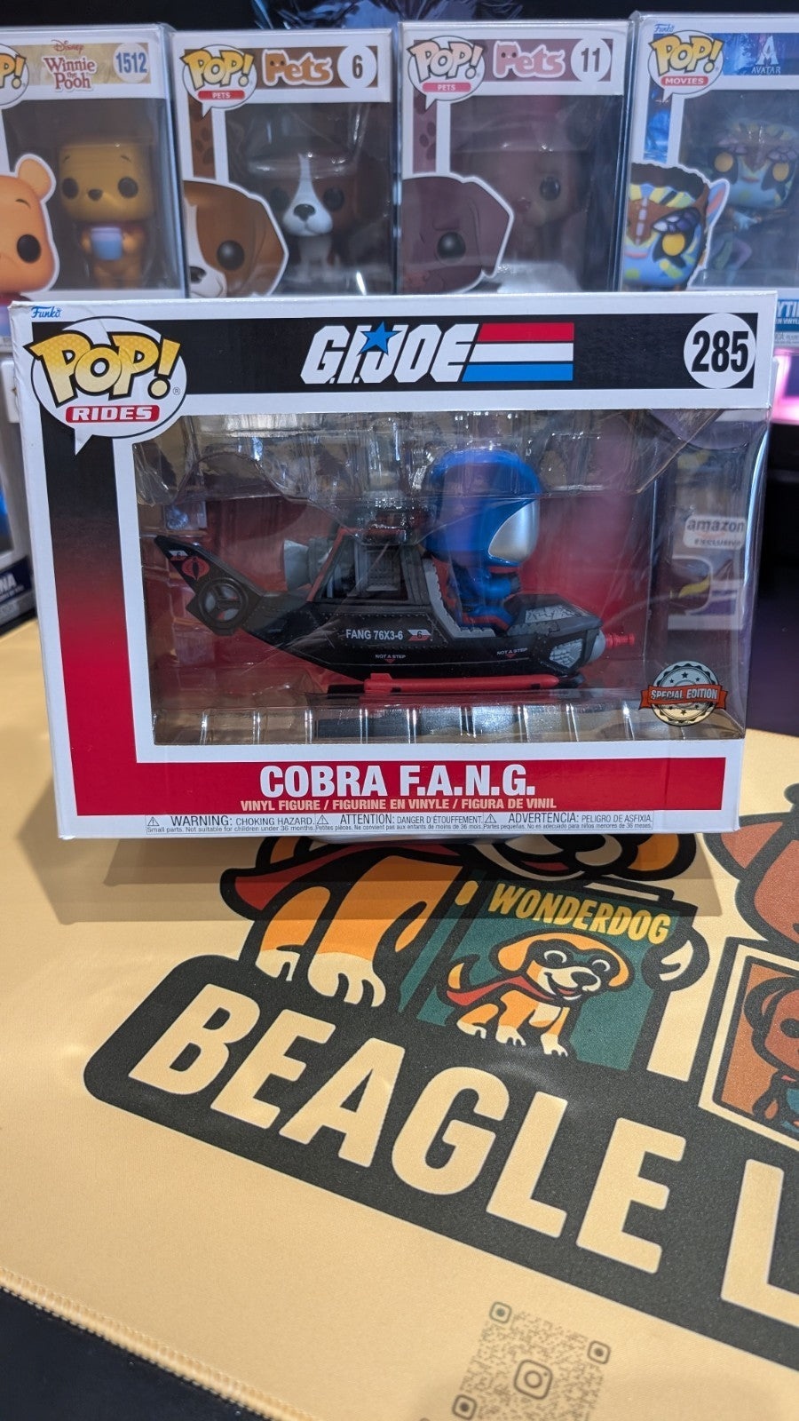 Funko Pop! Rides G.I. Joe Cobra F.A.N.G. #285 Fang Special Edition Vinyl Figure