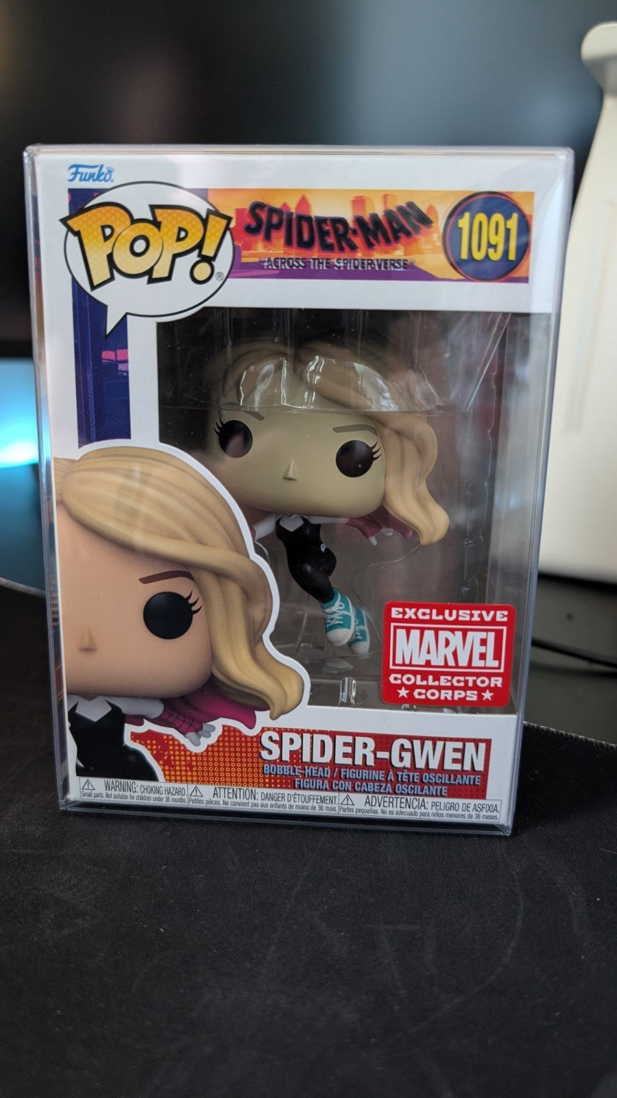 Spider-Gwen 1091 Funko Pop! Vinyl Spider-Man Across The Spiderverse Marvel Corps