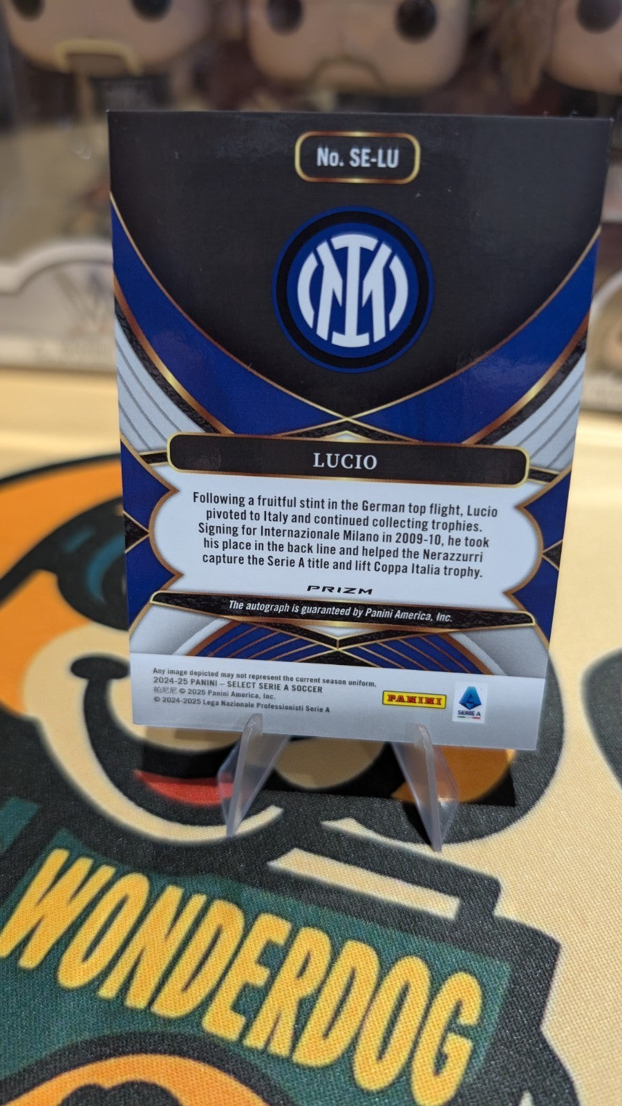 2024-25 Panini Select Serie A Signatures Lucio Autograph #SE-LU Inter Milan