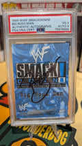 BIG BOSS MAN 1999 CLASSIC WWF SIGNED AUTOGRAPHED CARD PSA GRADED & CERTIFIED