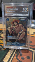 ACE Grading Gem Mint 10 Portgas D Ace P-074 Promo One Piece Tin Pack Set Vol.2