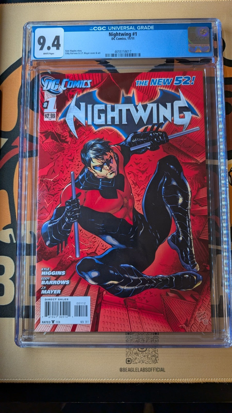 DC Comics Nightwing #1 CGC 9.4 New 52 Batman Dick Grayson 2011