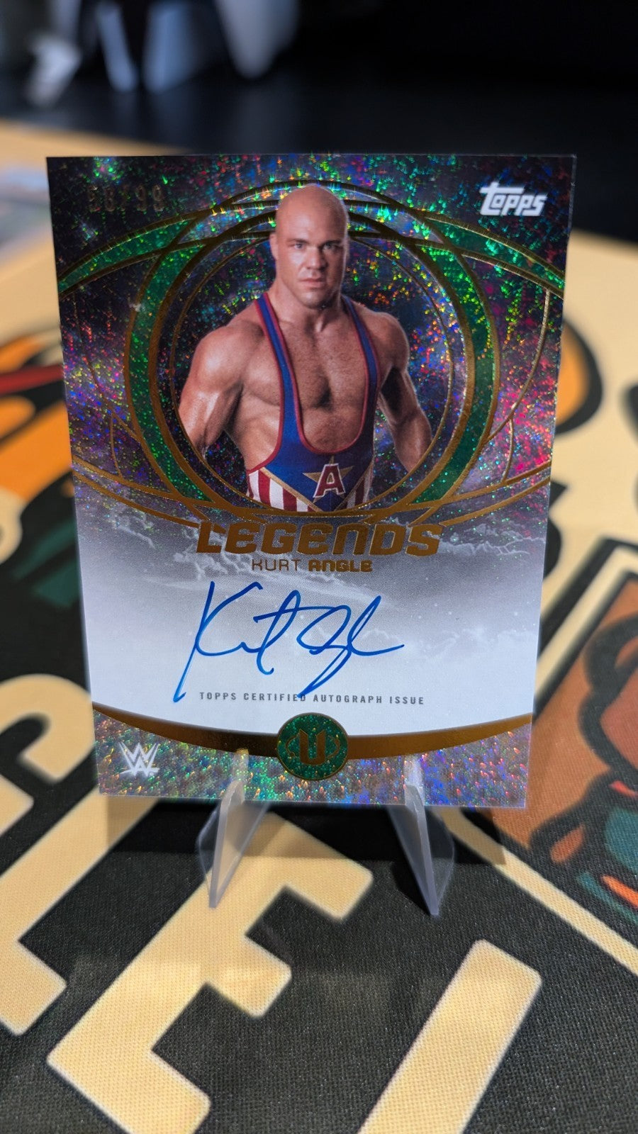 2025 Topps WWE Universe - Kurt Angle Legends Auto /99