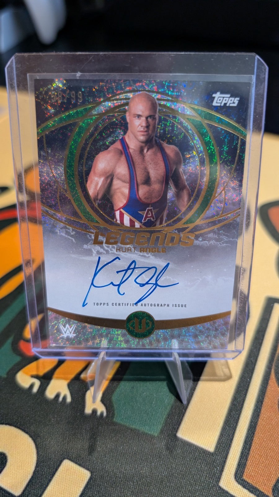 2025 Topps WWE Universe - Kurt Angle Legends Auto /99