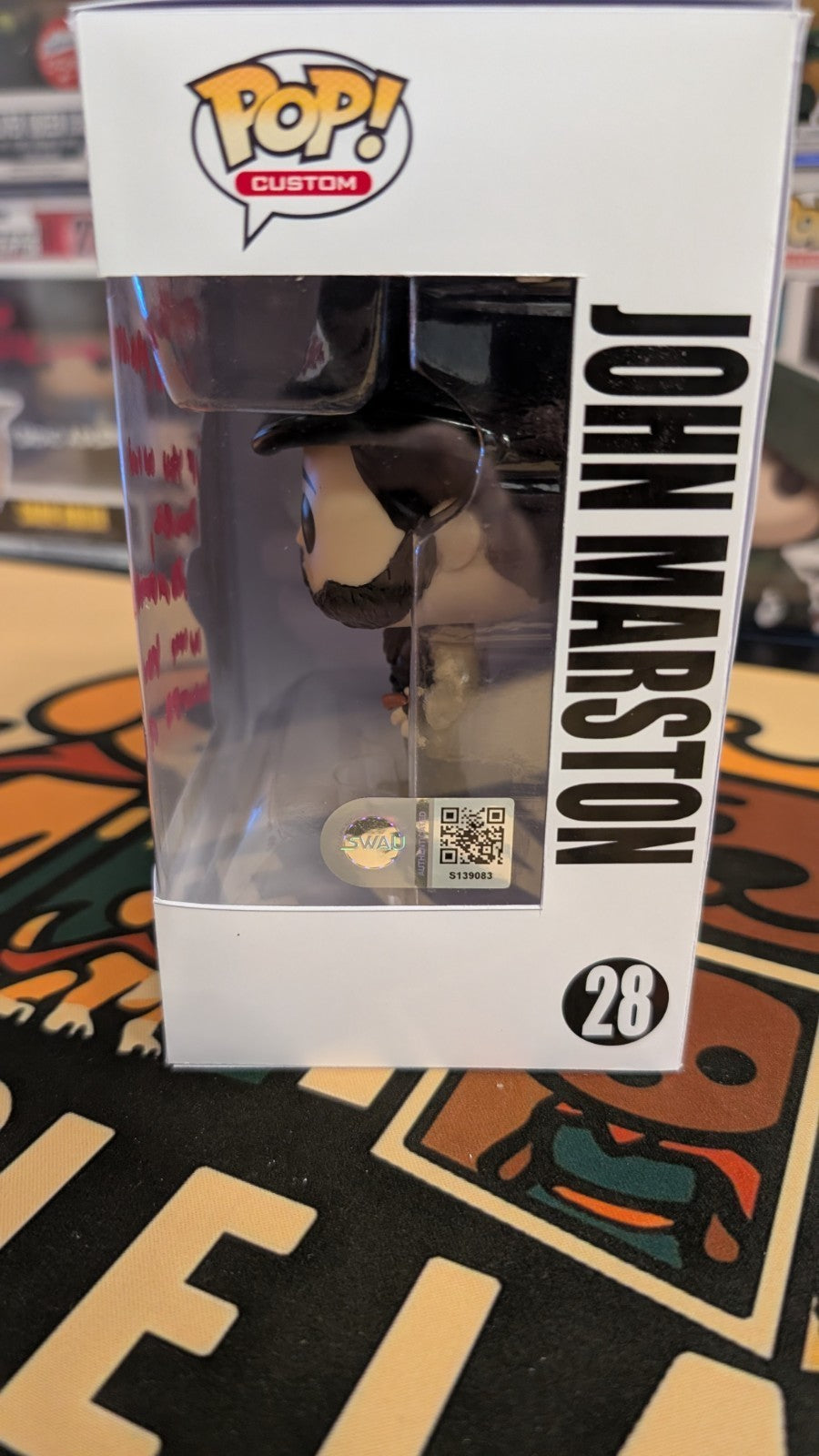 John Marston Funko Custom Red Dead Redemption Signed By Rob Wiethoff SWAU COA