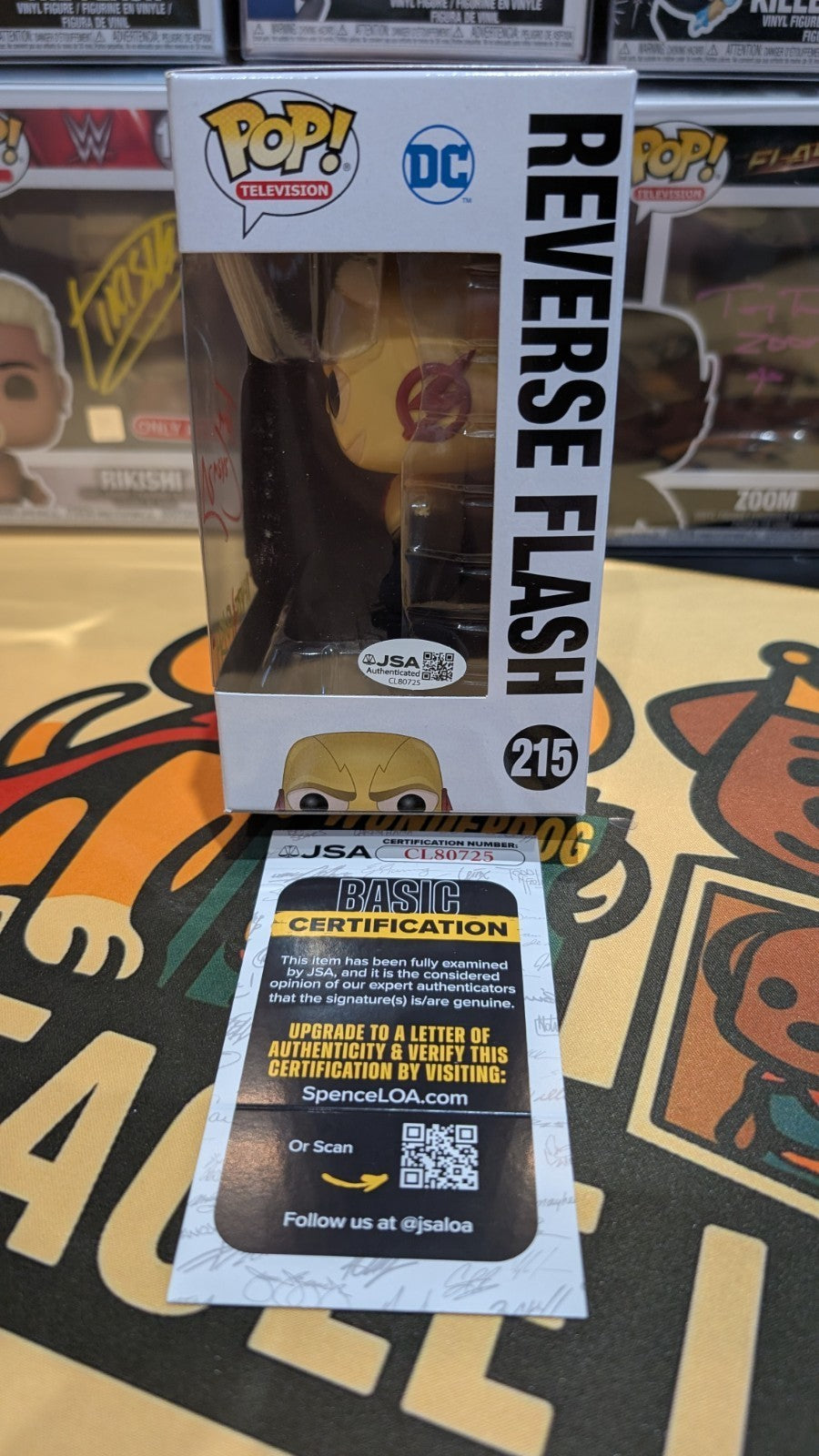 Reverse Flash Funko Pop Signed by Tom Cavanagh | The Flash CW with JSA COA