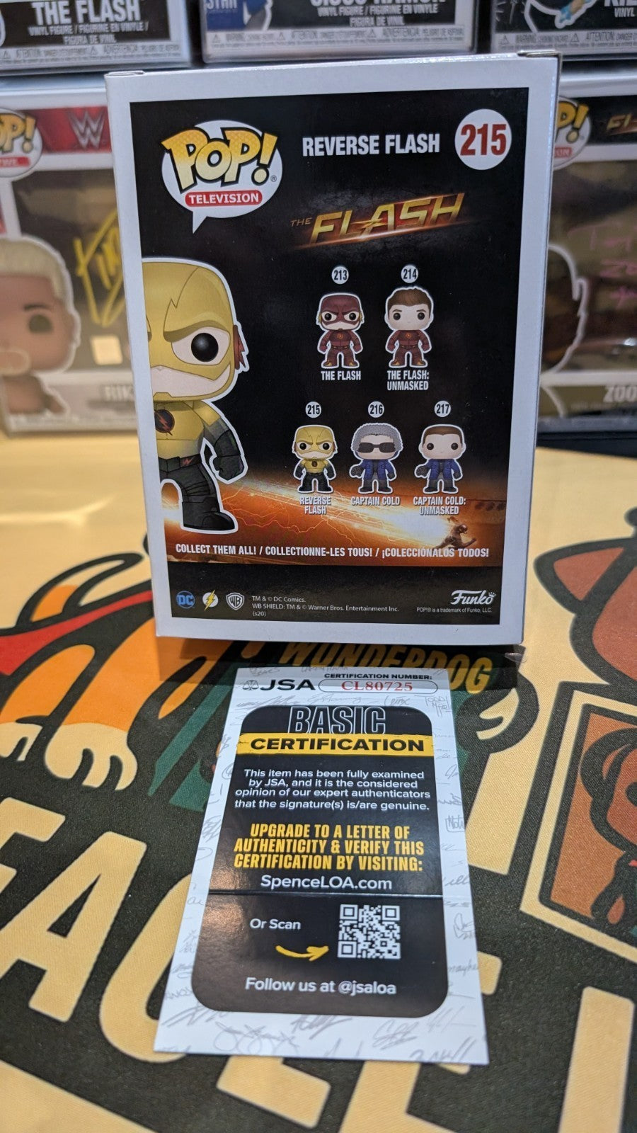 Reverse Flash Funko Pop Signed by Tom Cavanagh | The Flash CW with JSA COA