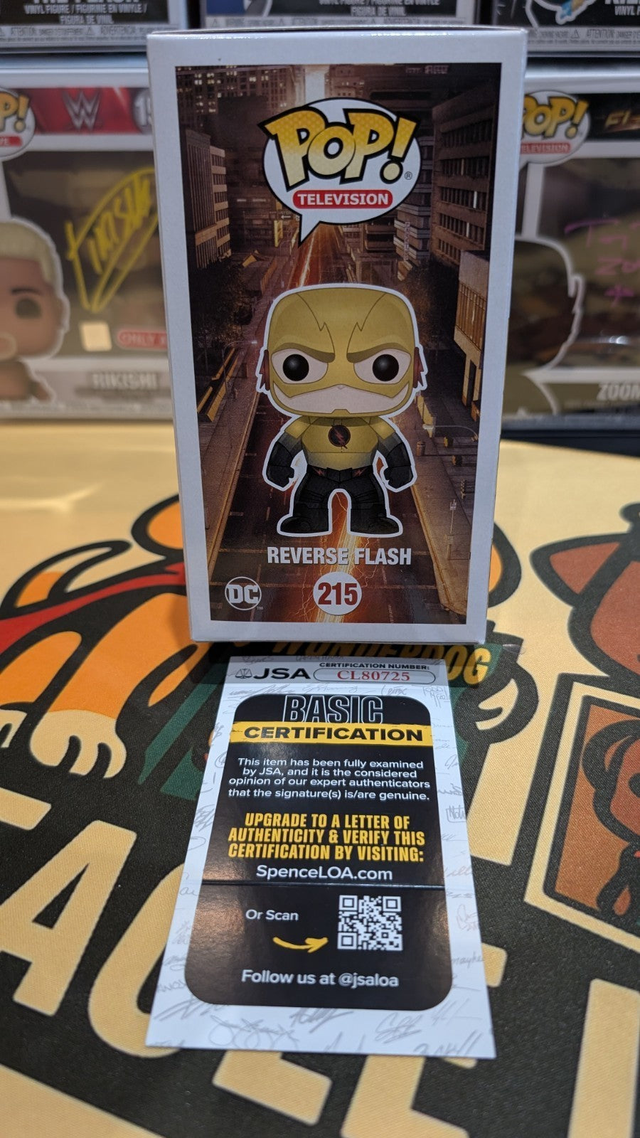 Reverse Flash Funko Pop Signed by Tom Cavanagh | The Flash CW with JSA COA