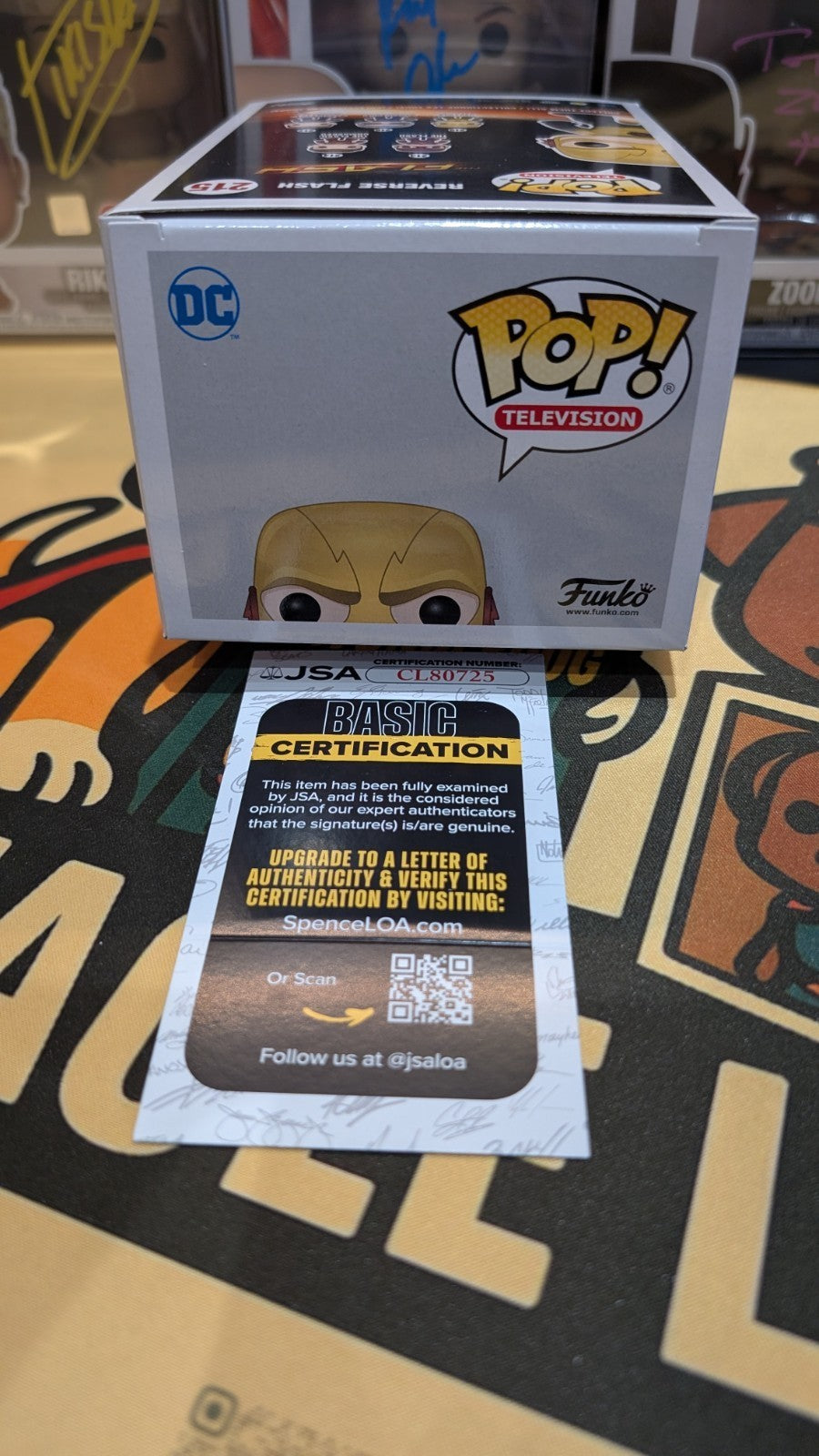Reverse Flash Funko Pop Signed by Tom Cavanagh | The Flash CW with JSA COA
