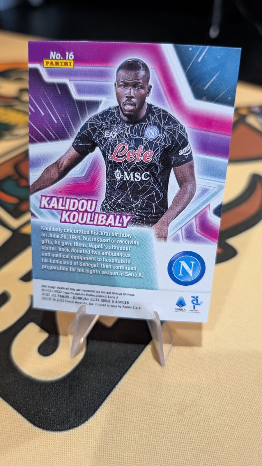 Panini Donruss 2021-22 Serie A #10 Napoli Kalidou Koulibaly Star Status