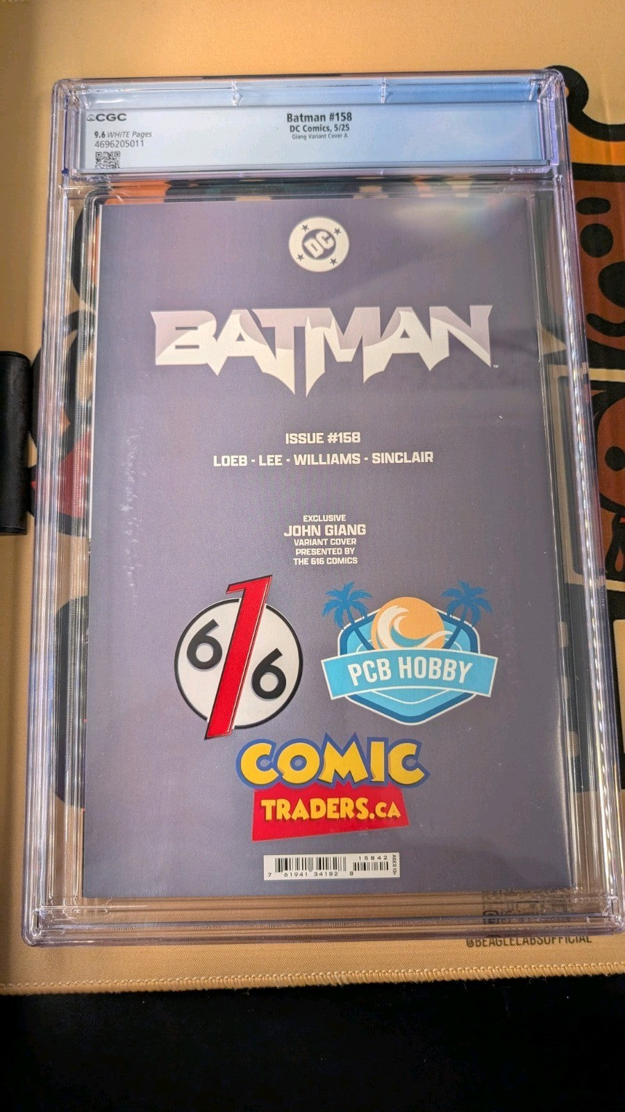 BATMAN #158 CGC Graded 9.6 JOHN GIANG DC COMICS HUSH 2 Virgin Variant A