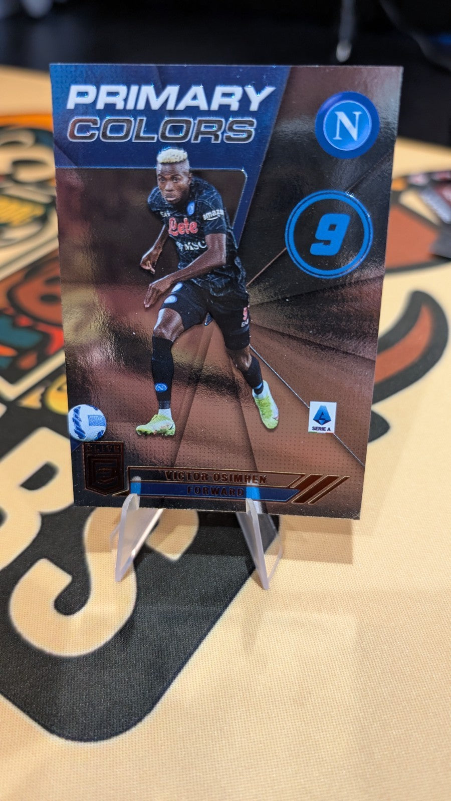 2021-22 Panini Donruss Elite Serie A SSC Napoli Primary Colors Victor Osimhen