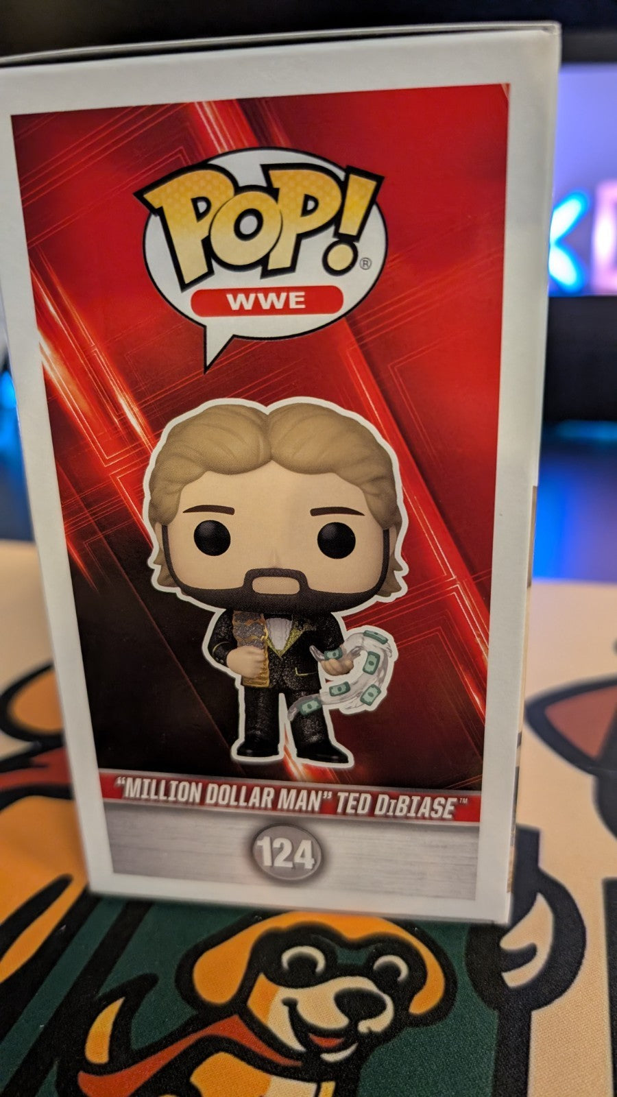 Signed WWE Funko Pop Million Dollar Man Ted Dibiase #124 Diamond Chase SWAU COA