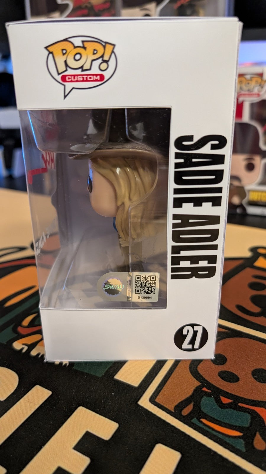 Sadie Adler Funko Pop Custom Red Dead Redemption Signed By Alex McKenna SWAU COA