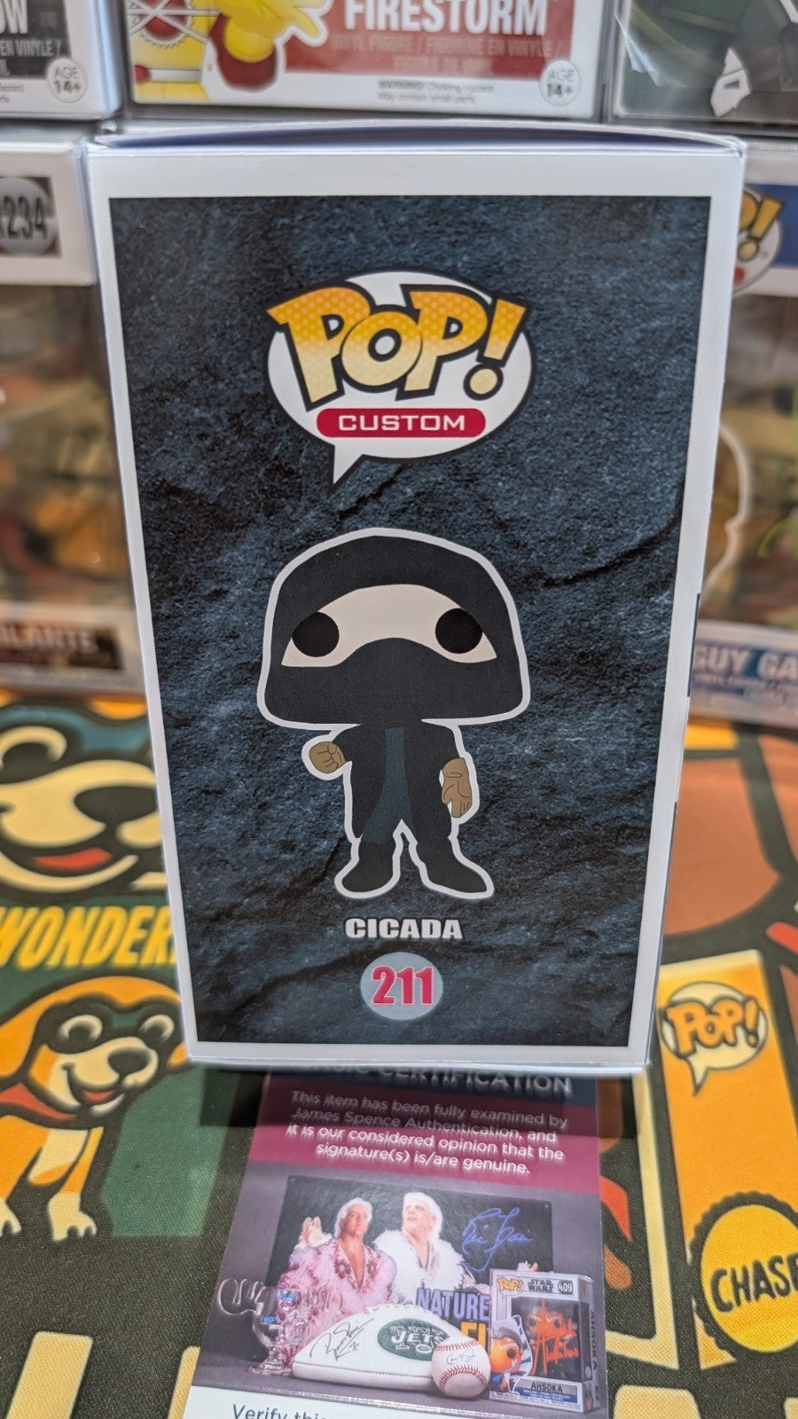 The Flash Custom Funko Pop Cicada Signed by Chris Klein With JSA COA