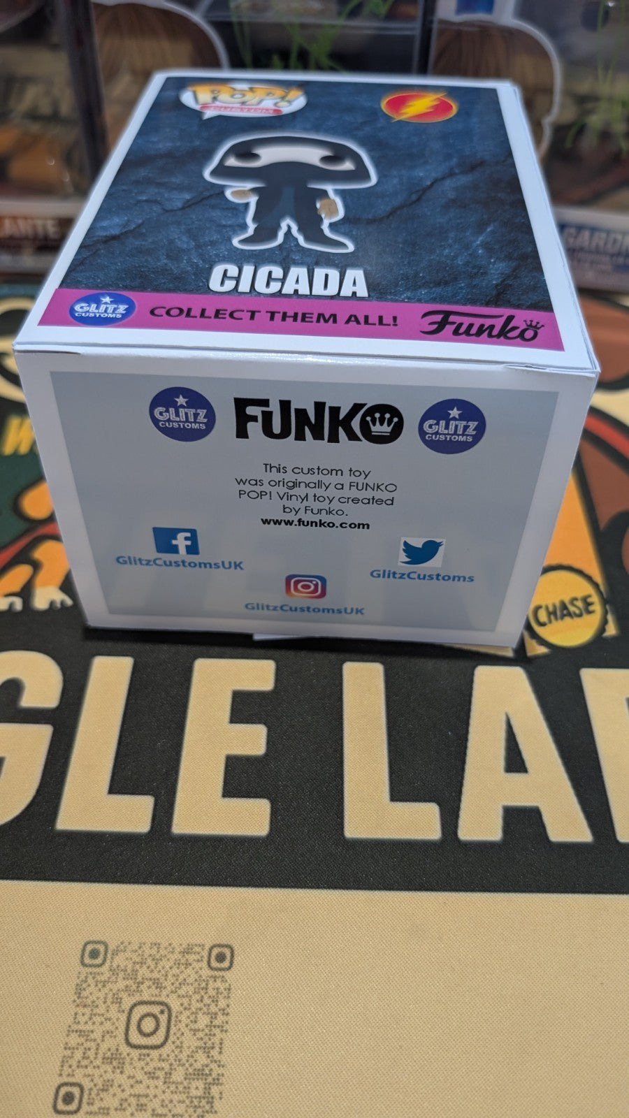 The Flash Custom Funko Pop Cicada Signed by Chris Klein With JSA COA