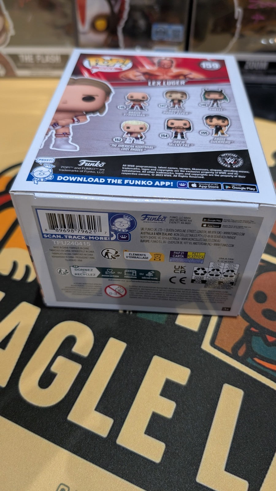 Funko Pop! WWE 159 Lex Luger Signed Autograph JSA Witnessed COA