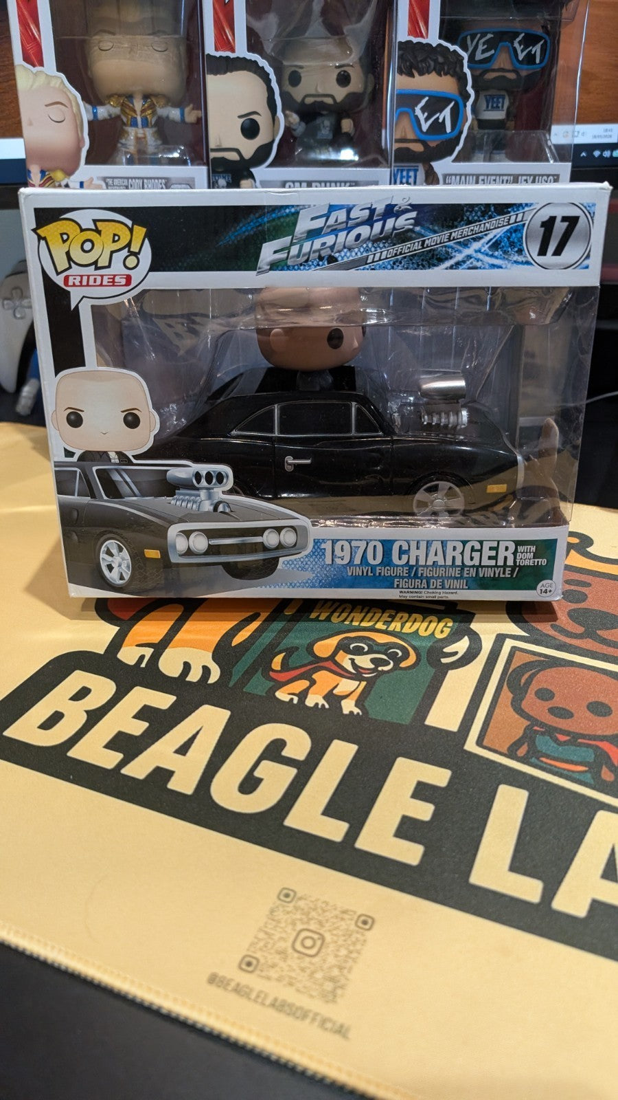 Funko Pop! Vinyl: Fast & Furious Dom Toretto With 1970 Charger #17 Rare Vaulted