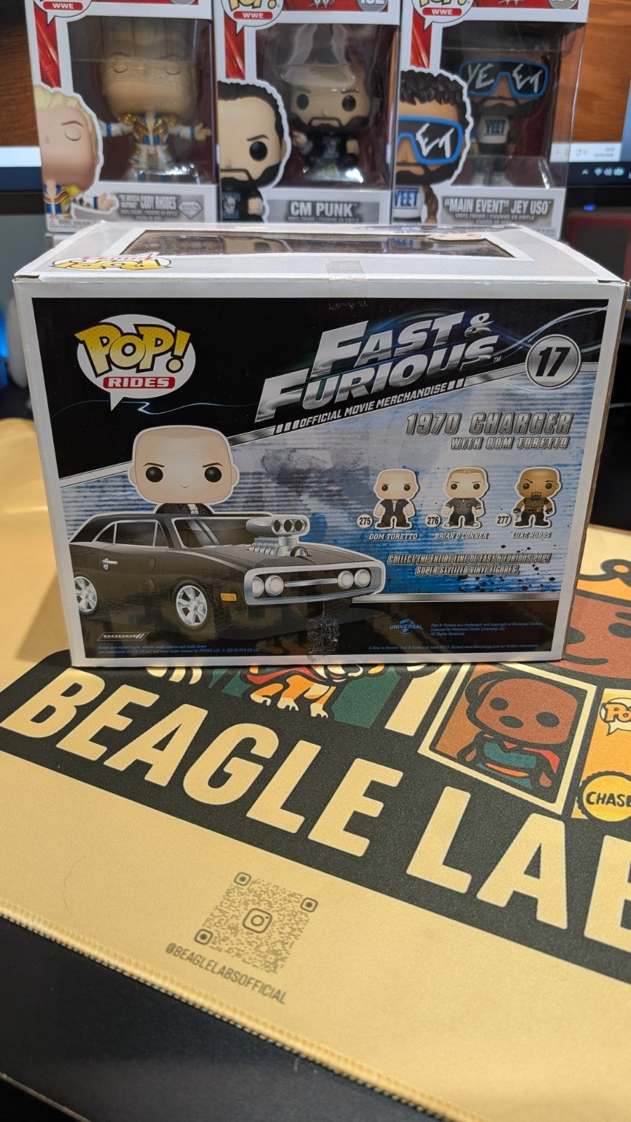 Funko Pop! Vinyl: Fast & Furious Dom Toretto With 1970 Charger #17 Rare Vaulted