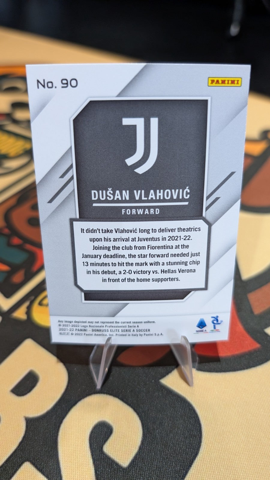 Panini DONRUSS ELITE Serie A 2021-22 Blue Parallel 39/92 Dusan Vlahovic Juventus