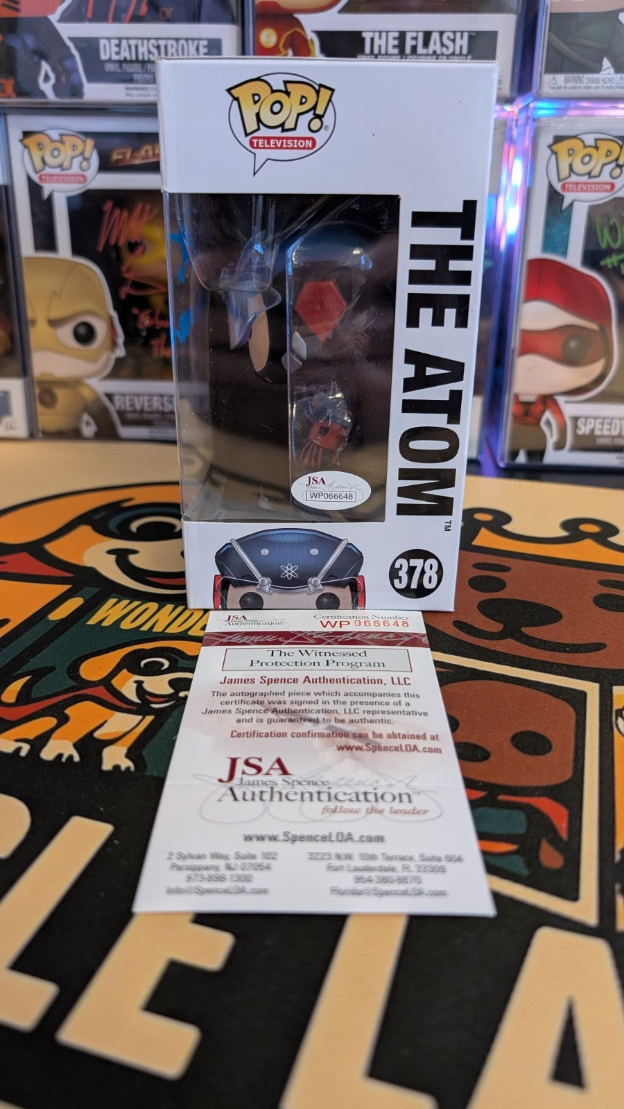 Legends of Tomorrow The Atom 378 SIGNED by Brandon Routh Funko Pop Rare COA JSA