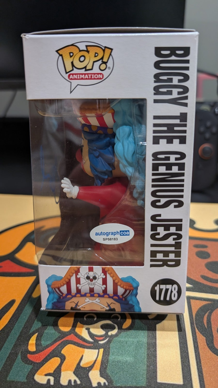 Funko One Piece - Buggy The Genius Jester Clown - #1778 Signed By Jeff Ward ACOA