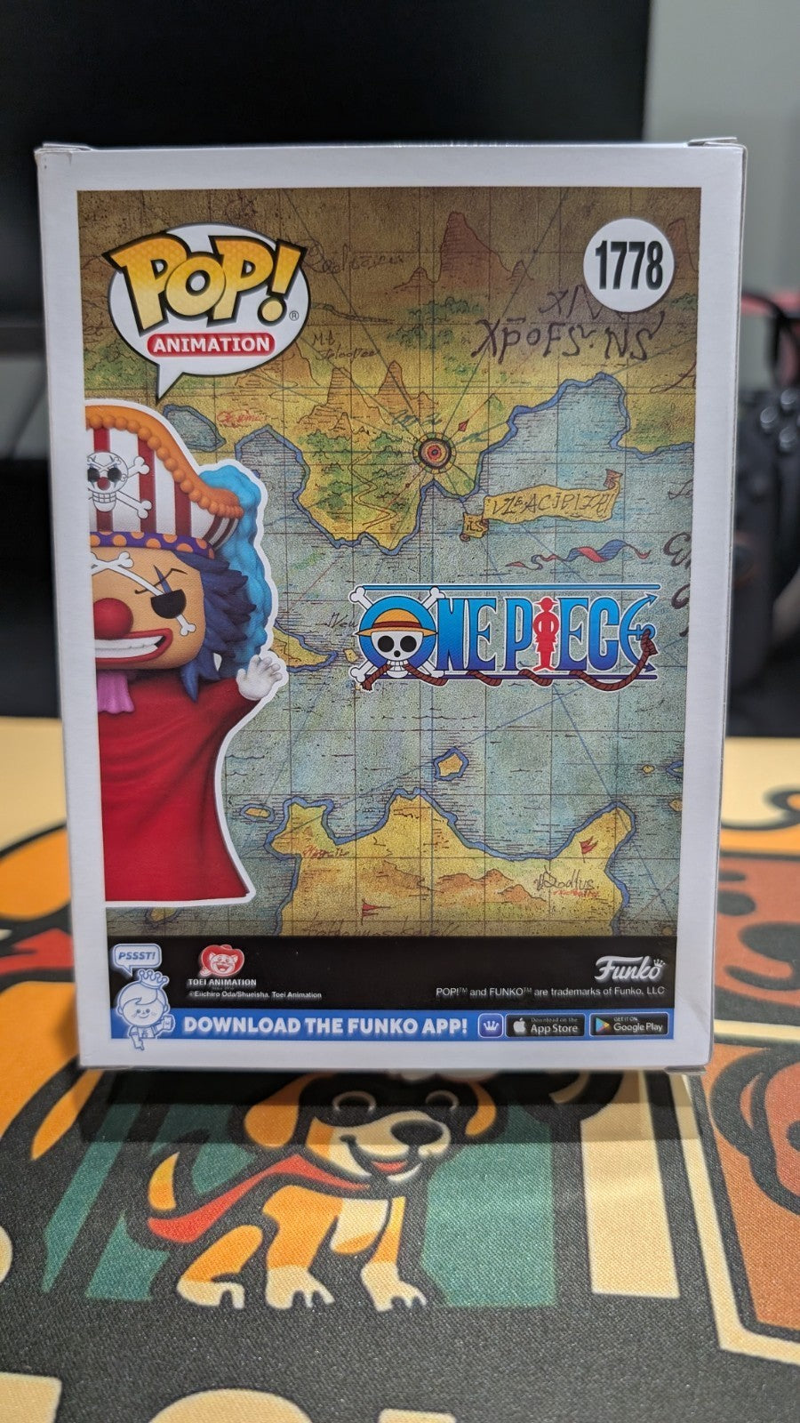Funko One Piece - Buggy The Genius Jester Clown - #1778 Signed By Jeff Ward ACOA